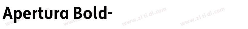 Apertura Bold字体转换